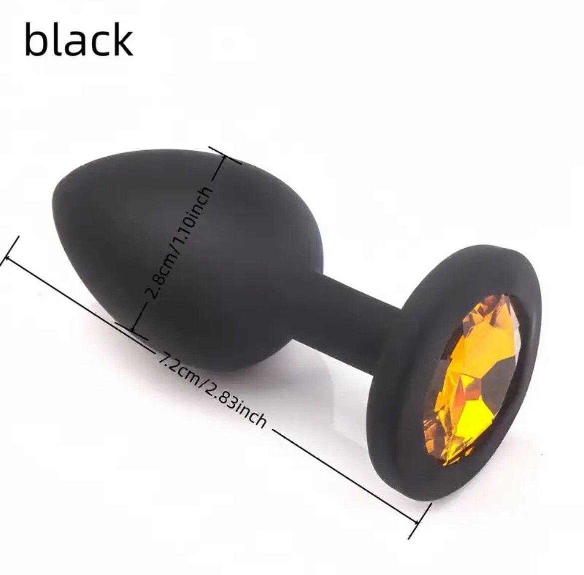 Plug Anal en Silicone Noir