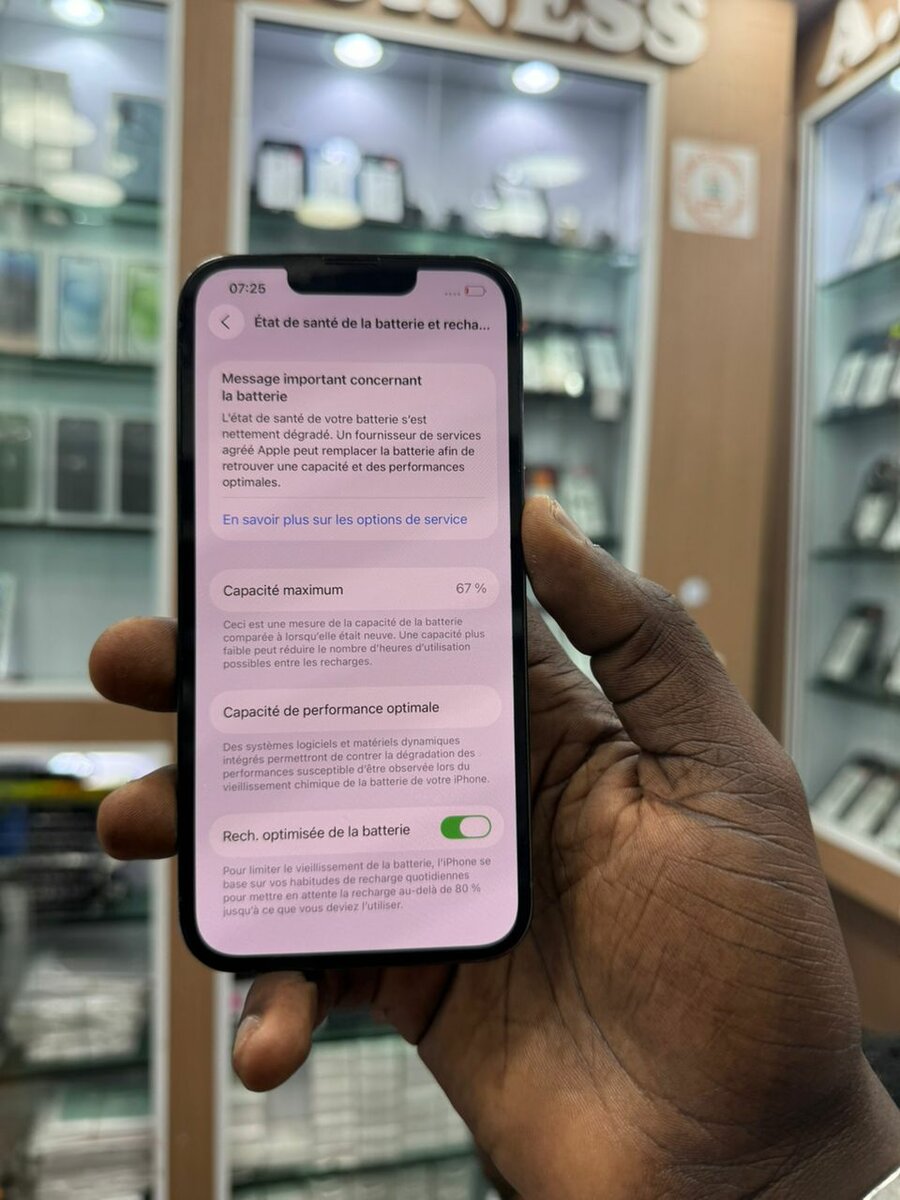 13pro caméra change batterie