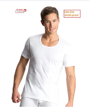 Pack Of 3-Al Qaim Men'S 100% Combed Cotton Sando Vest