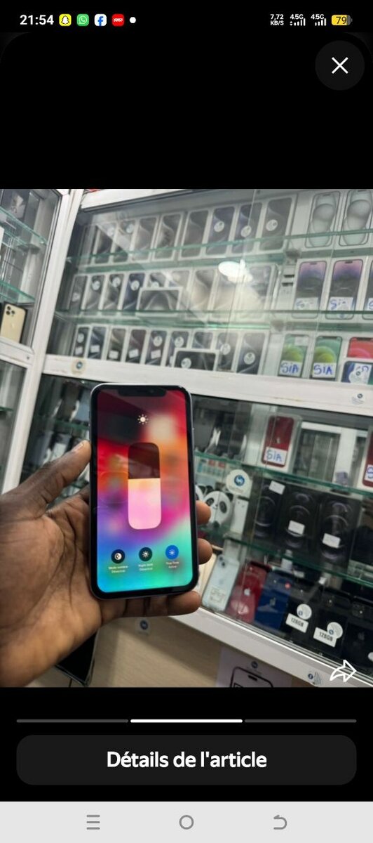 iPhone X Argent Reconditionné 64GB