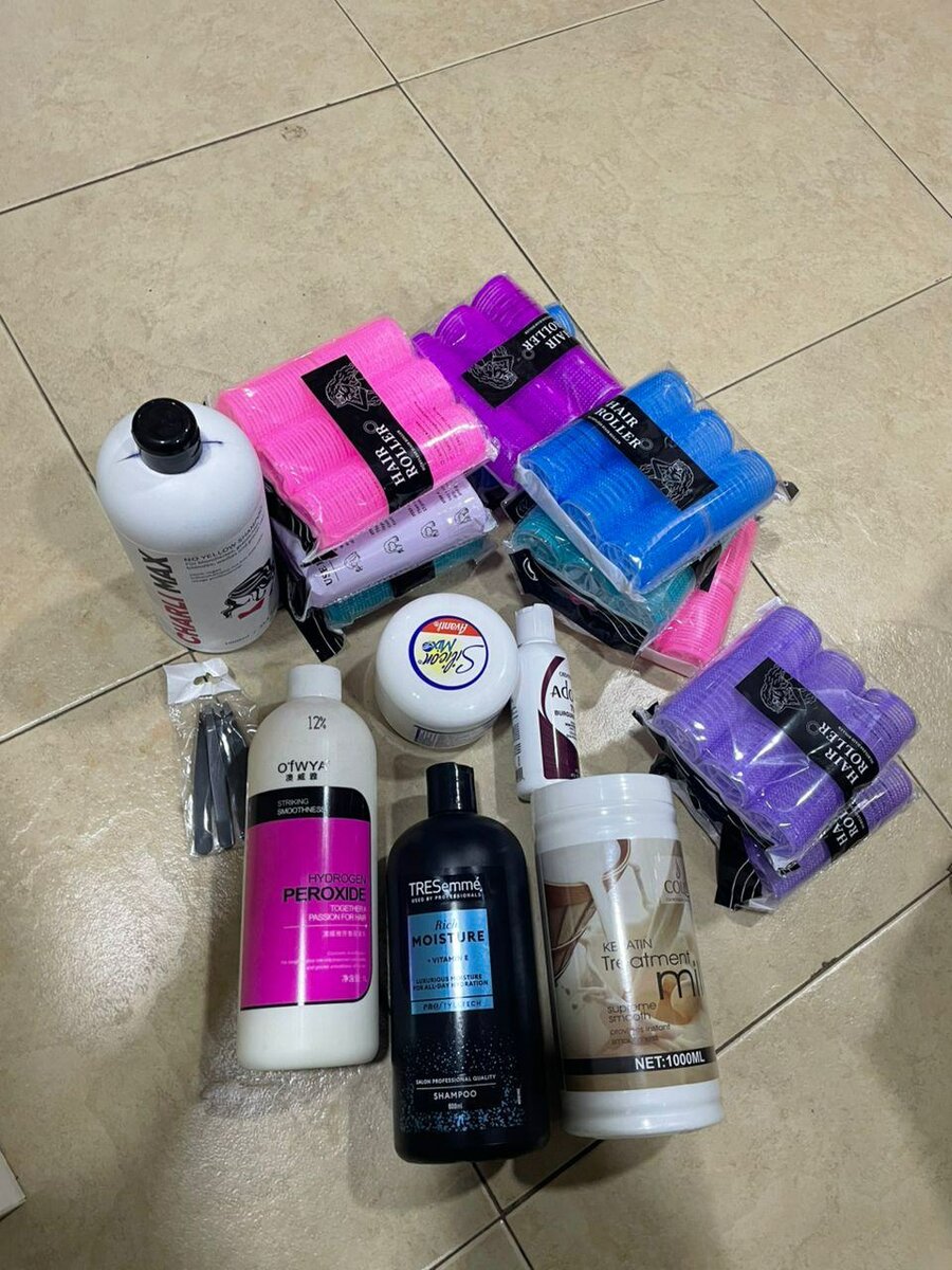 Hair care products and nail supplies