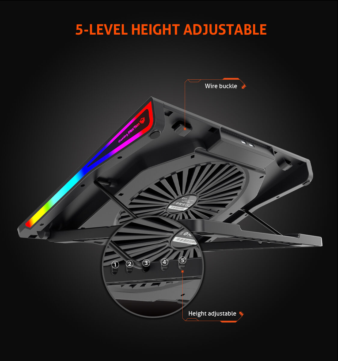 Support Ventilé Réglable RGB