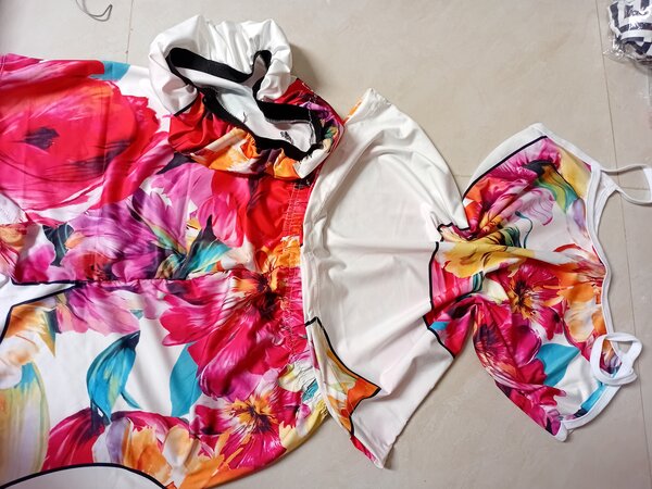 Maillot de bain floral femme