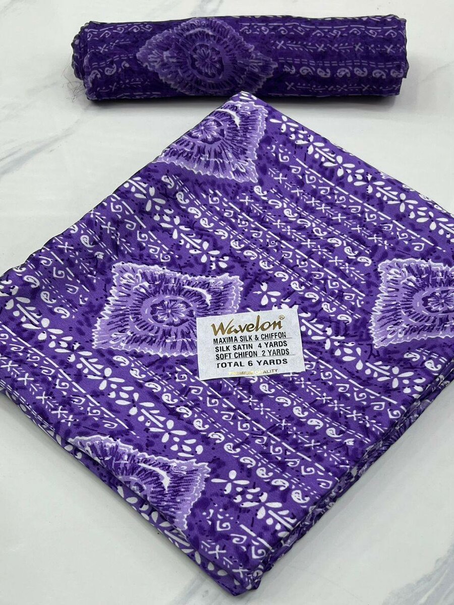 Wavelon Tissus Satin 6 Yards