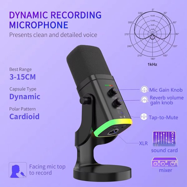 Microphone dynamique YU8