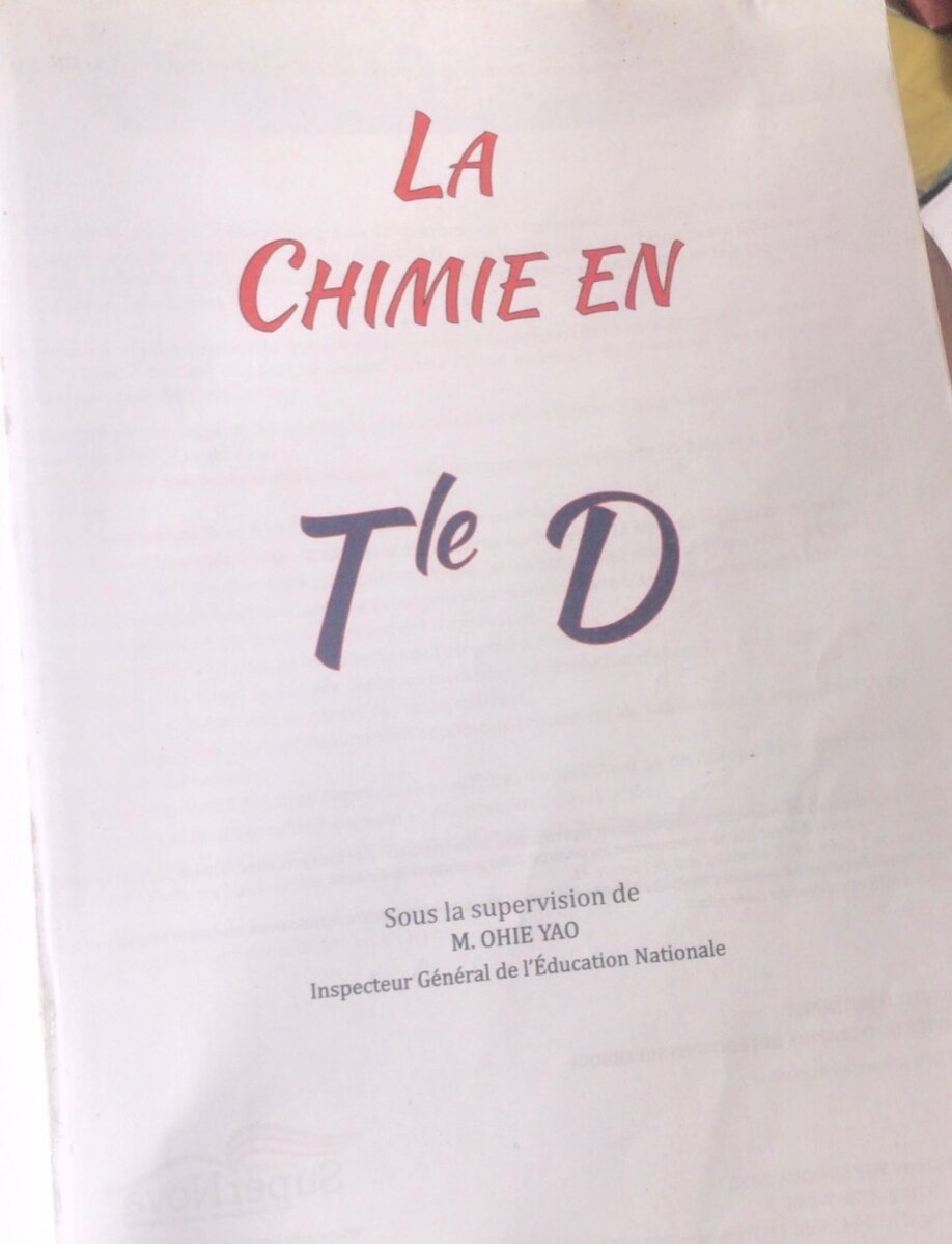 La chimie TleD