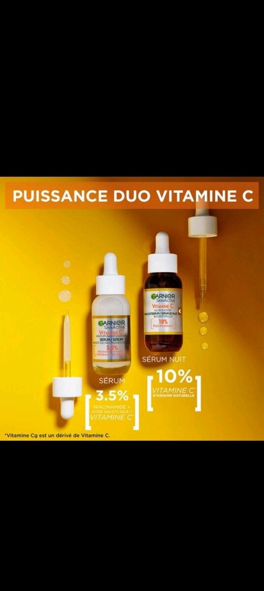 Garnier sérum jour & nuit Éclat et anti-taches