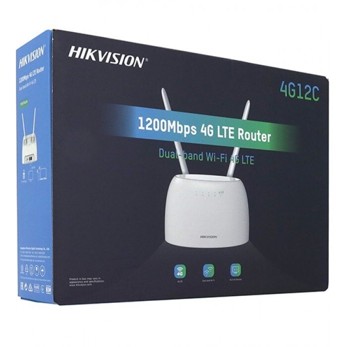 Hikvision (DS-3WR4G12C) 1200mbps 4G LTE Dual Band Router