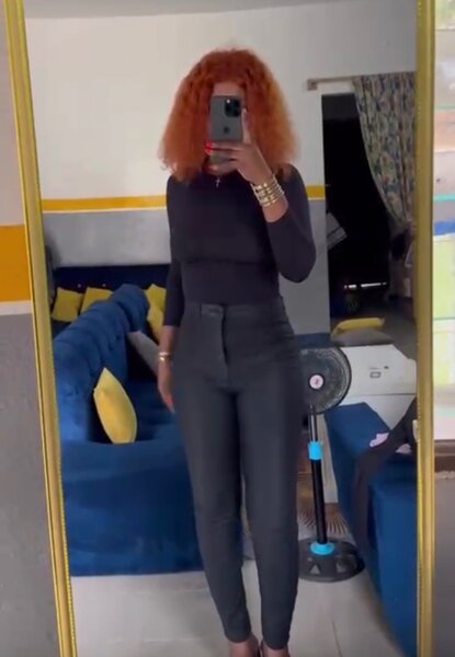 Pantalon Noir Taille Haute