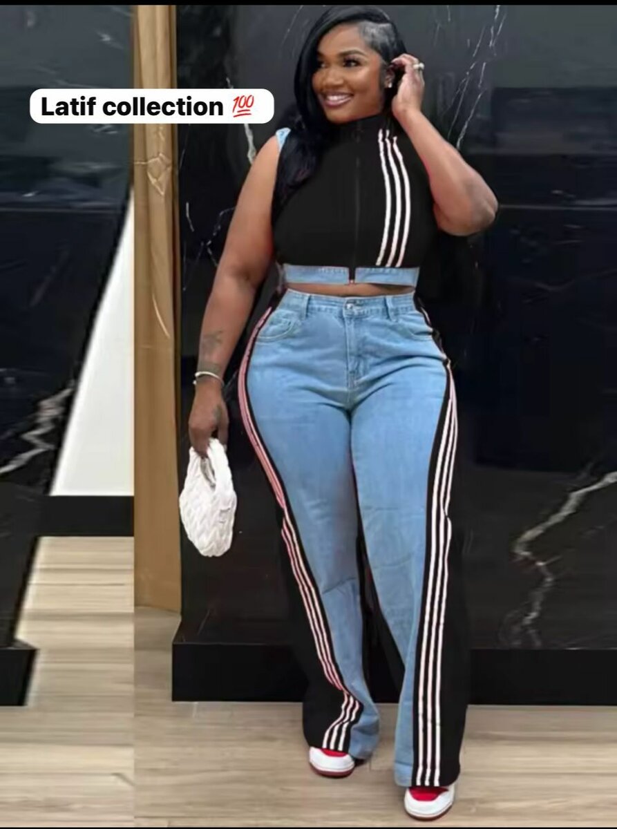 Ensemble Crop Top et Jeans