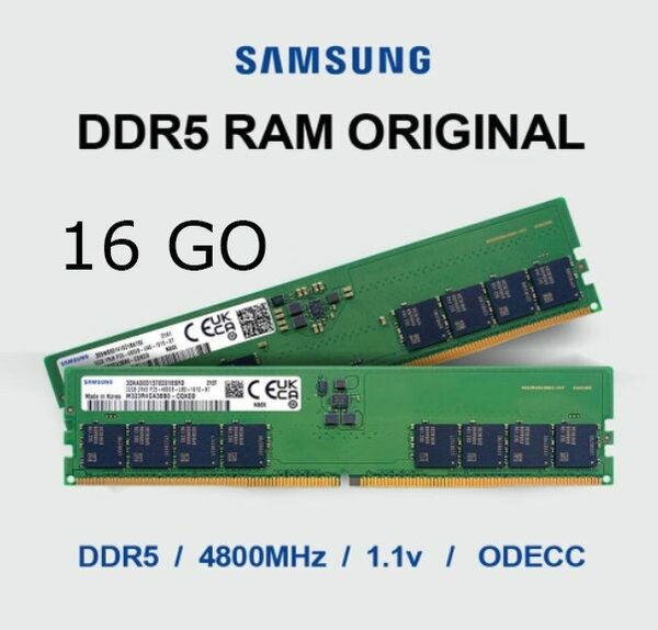 Mémoire RAM  16Go DDR5