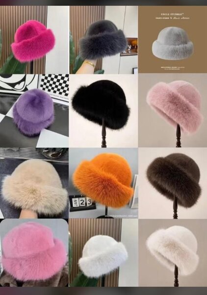 Chapeau en fausse fourrure élégante