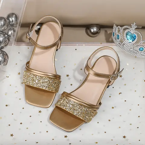 Girls church/party  gold sandals