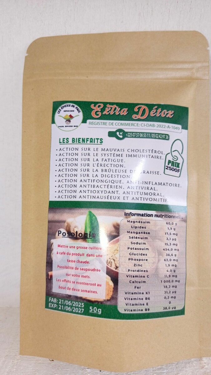 Extra Détox à base de plantes