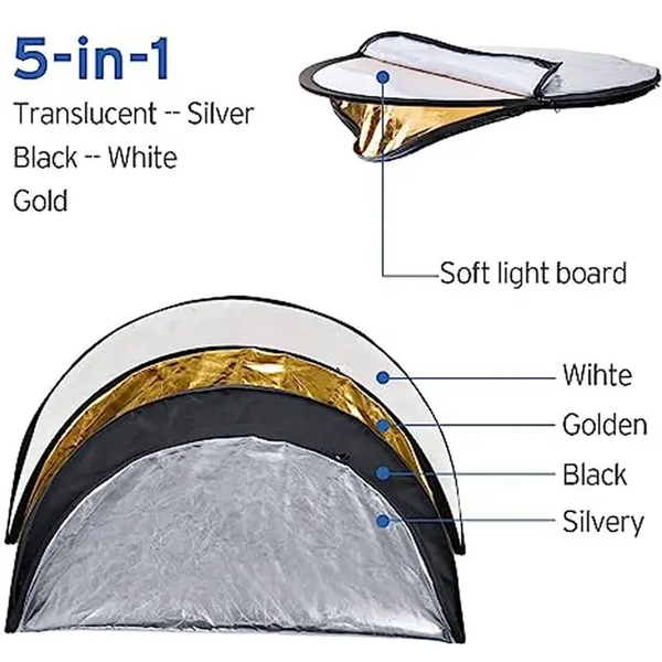 Réflecteur Pliable 5 en 1