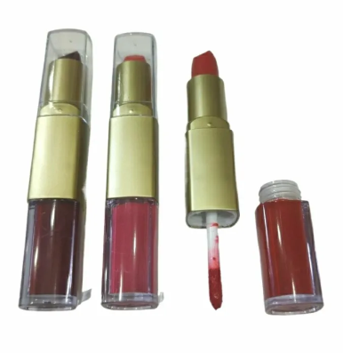 Lipstick and lipgloss 2 in 1 matte pack of 3
