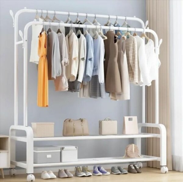 Étagère 2 en 1 pour chaucur et vêtements