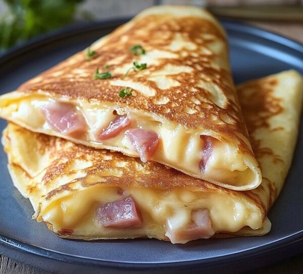 6 Crêpes au jambon fromage