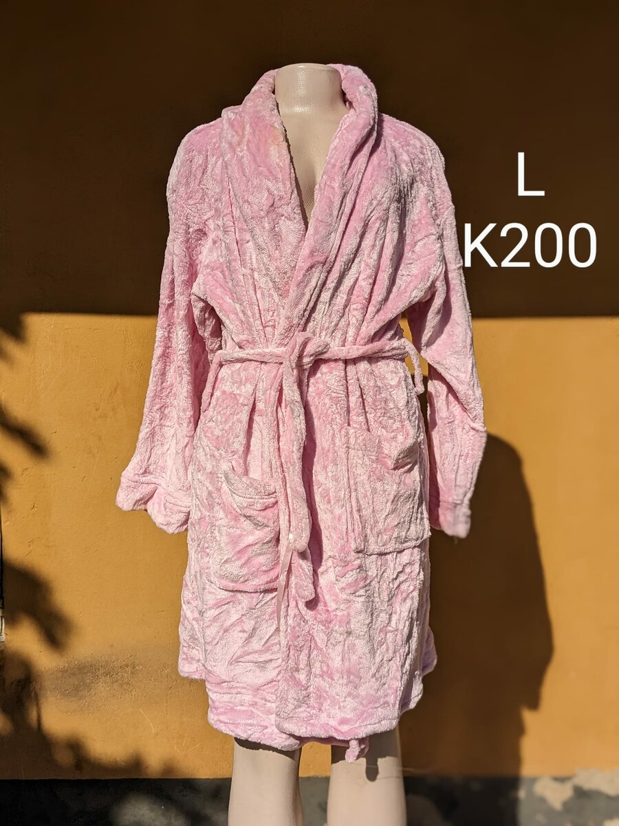 Women's Fleece Bathrobe pink