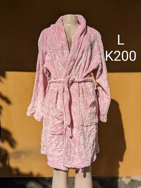Women's Fleece Bathrobe pink