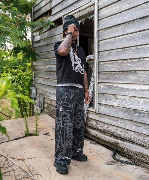 Pantalon streetwear graffiti