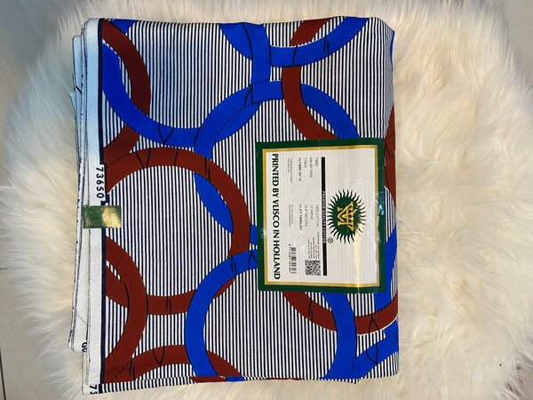 Tissu Wax Hollandais 6 yards