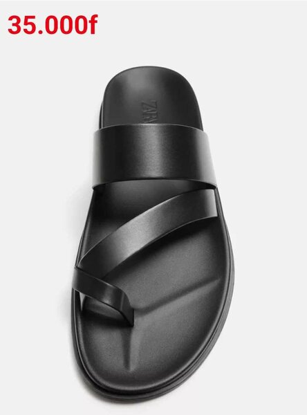 Tongs en cuir pour homme