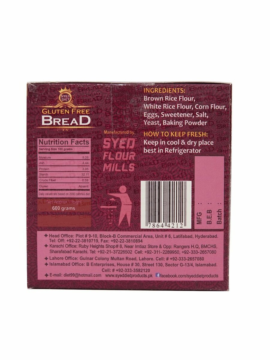 Syed Diet Gluten-Free Bread