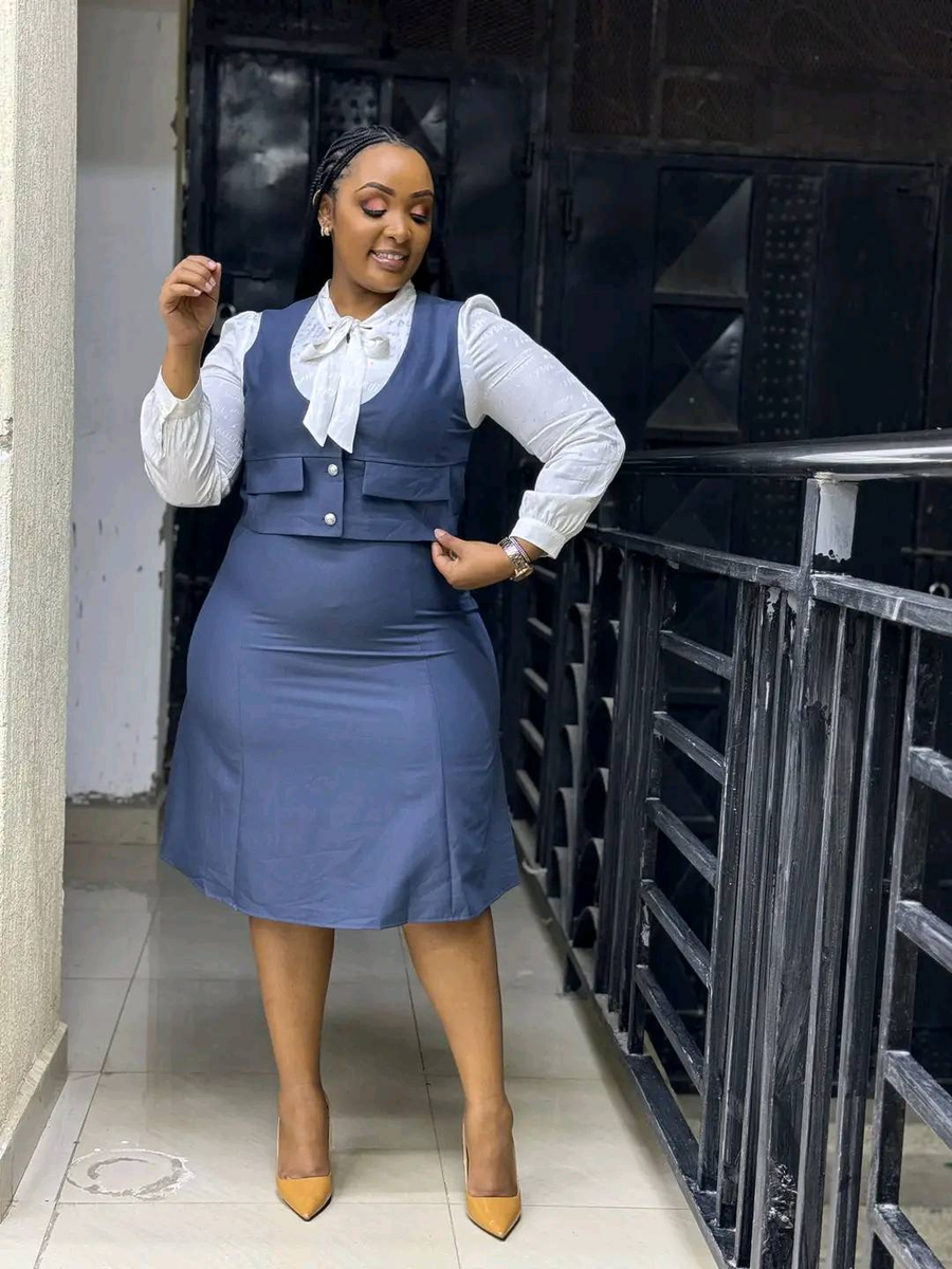 blue dress white blouse and sundress