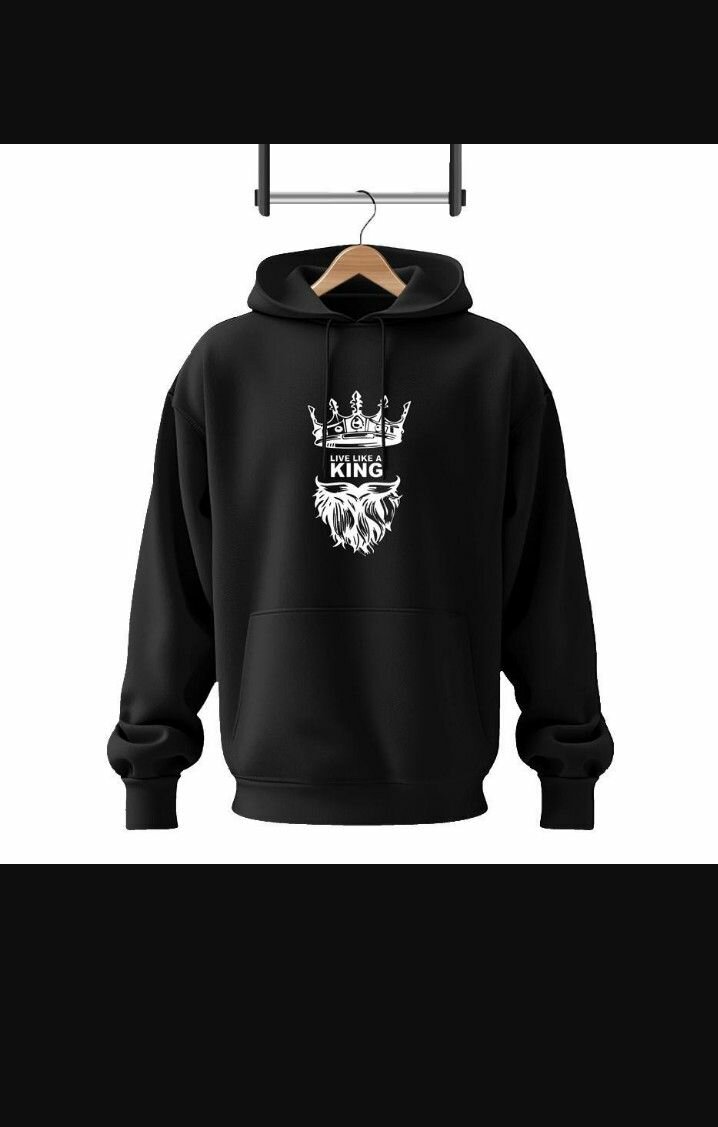 Men's printed hoodie track suit