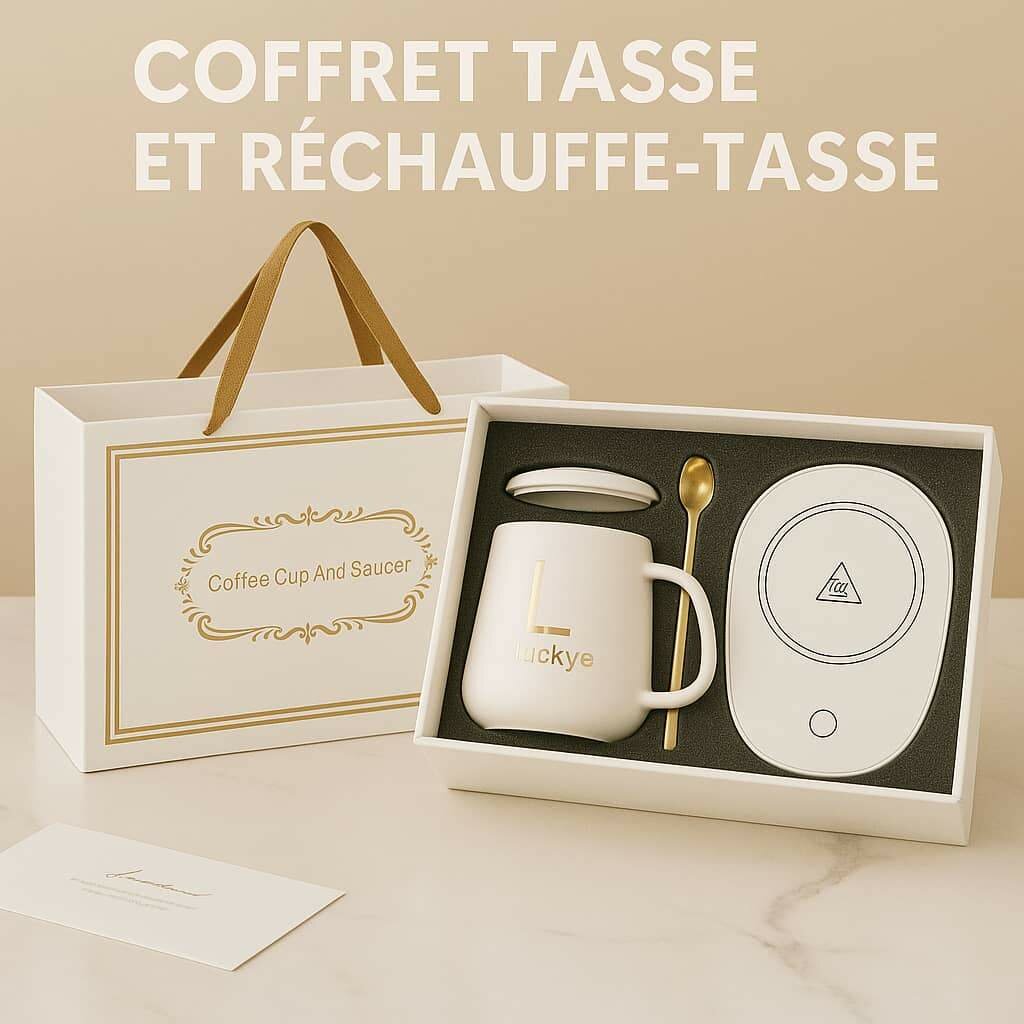 Coffret Tasse et Réchauffe-tasse Luxe