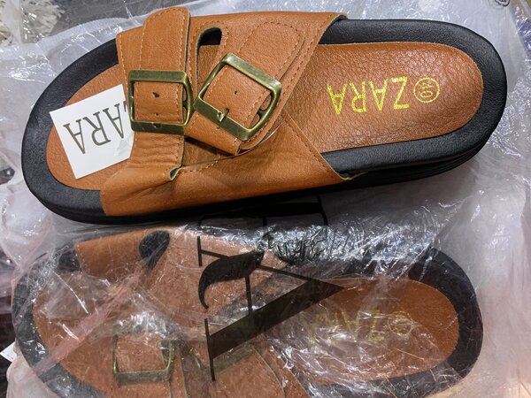 Sandales en cuir confort