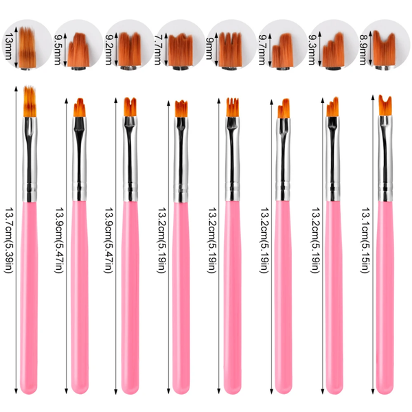 Set de Pinceaux à Nail Art