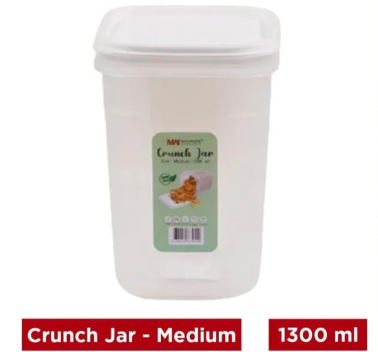 Beautiful Crunch Jar Size Medium 1300ml For Multipurpose Uses