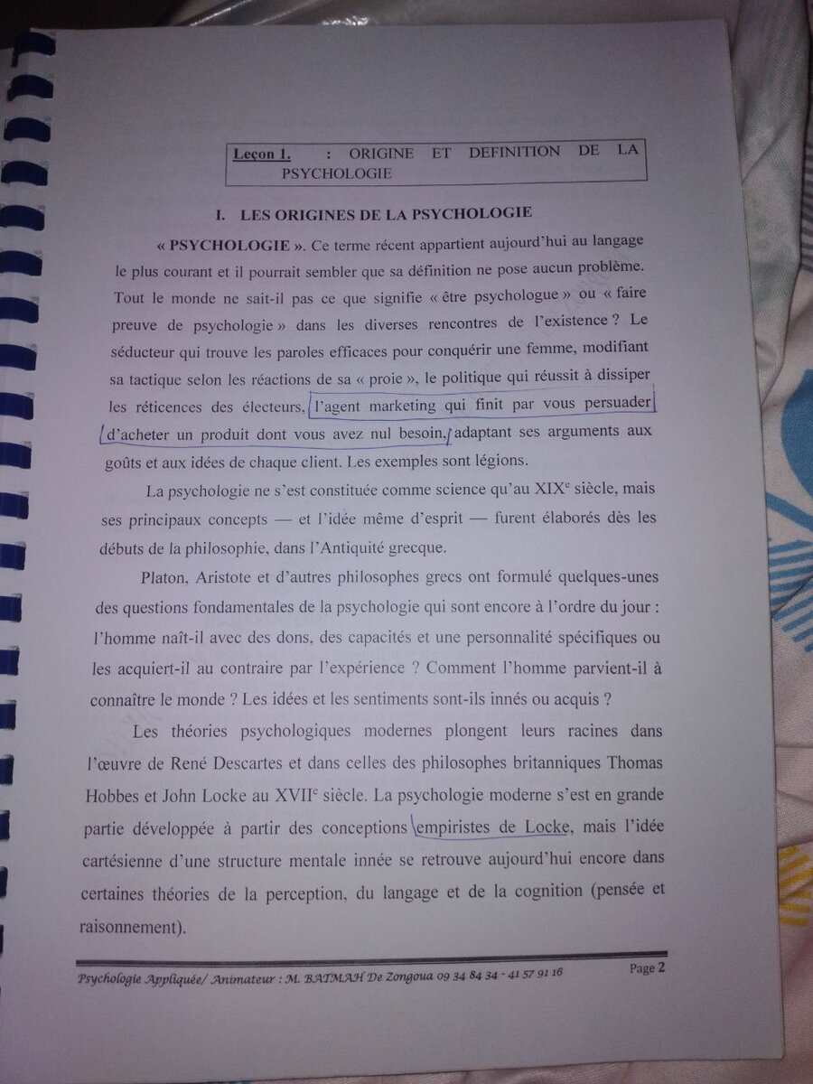 Psychosociologie Appliquée Cours