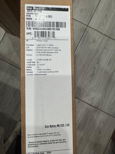 Acer Nitro V15 Gaming Laptop