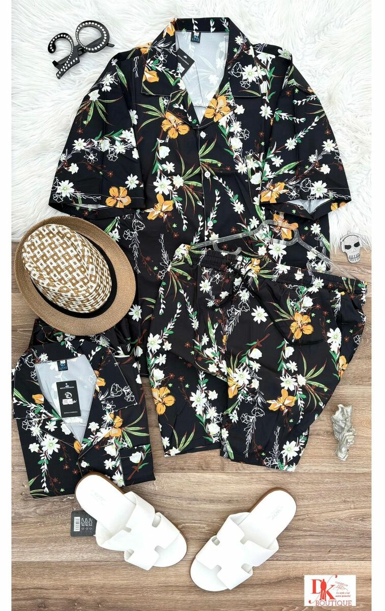 Ensemble Tropical Homme Été