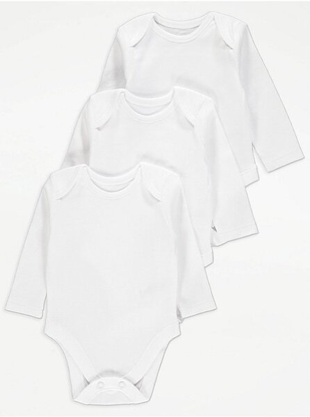 Long Sleeve Bodysuits 3 Pack