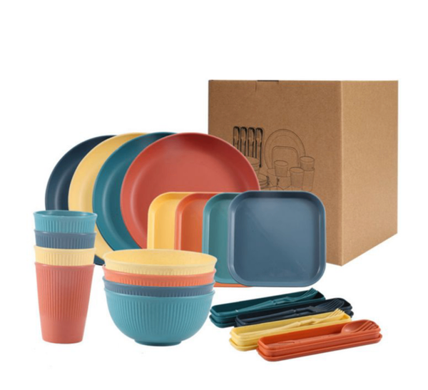 Set Vaisselle à Base de Blé - Écologique