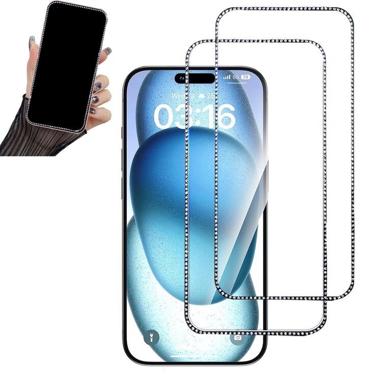 Diamond edge phone screen protector