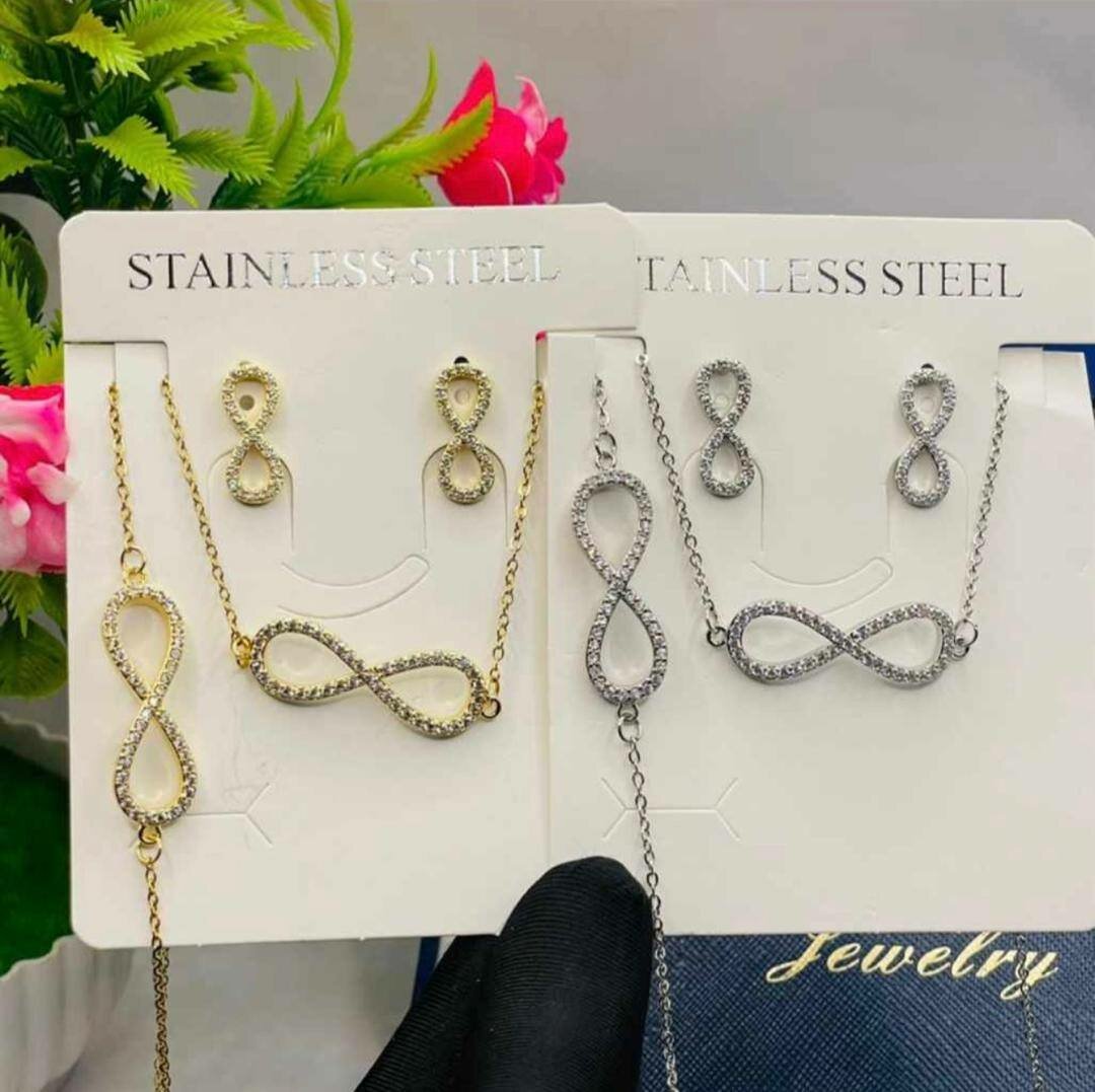 Infinity jewelry set