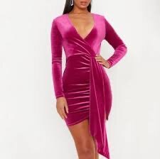 Robe de soirée en velours