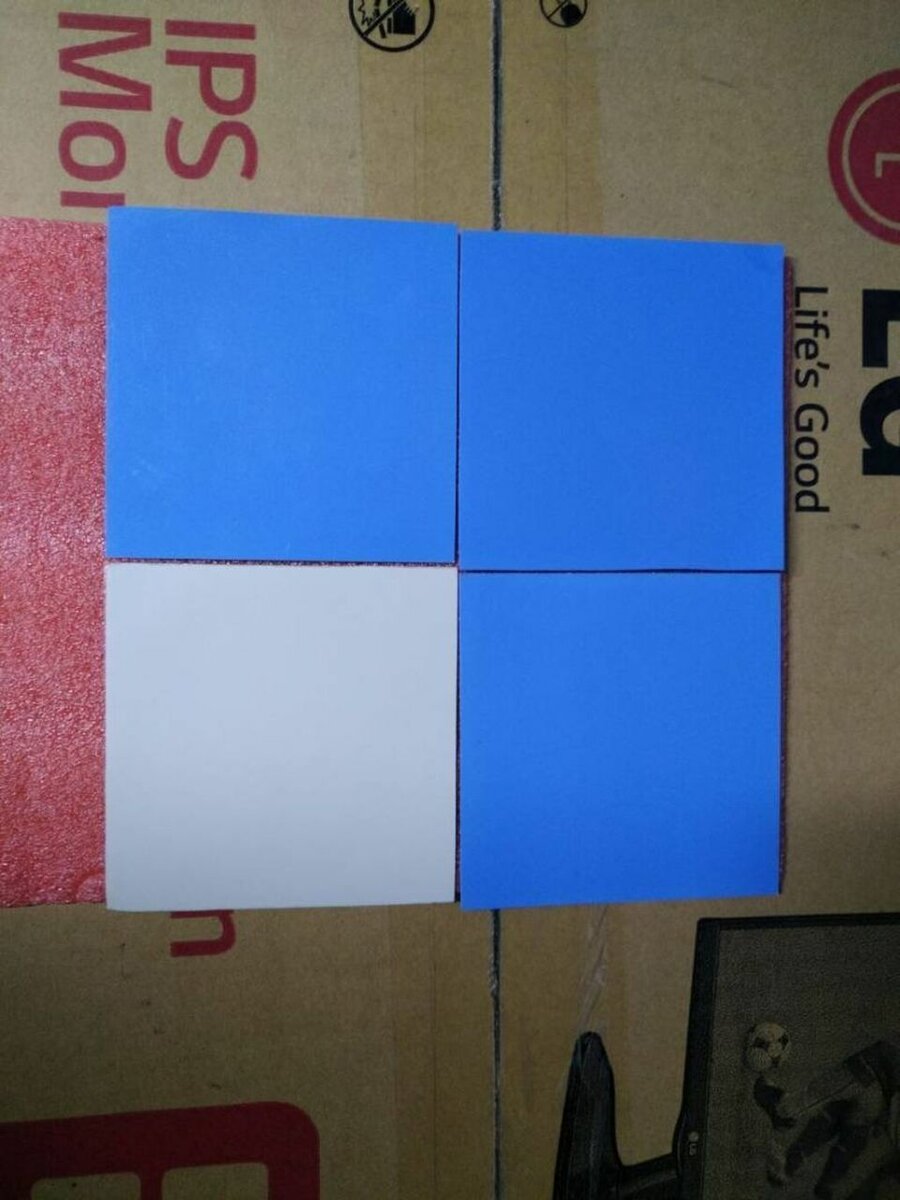 Термопрокладки 10см на 10см толщина 0.5mm 1.0mm 1.5mm 2.0mm