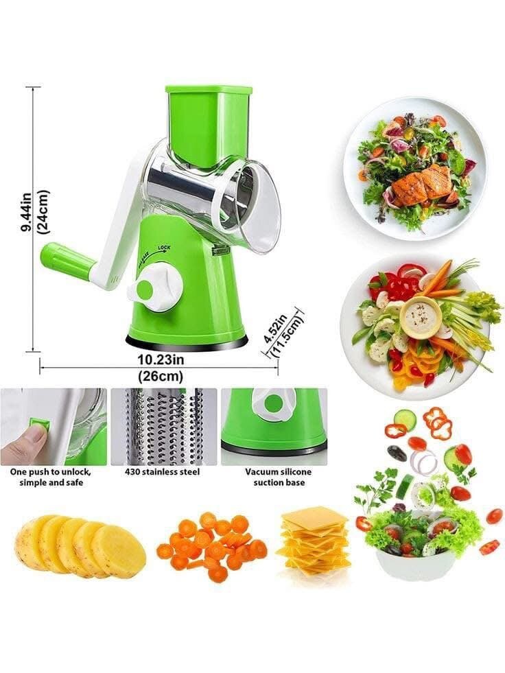 Râpe à tambour manuelle multifonction