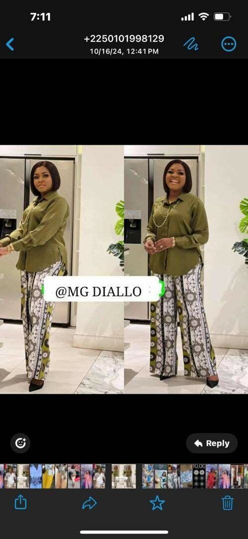 Ladies top and down available