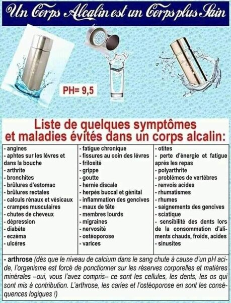 Bouteille alcalinisante pH 9.5
