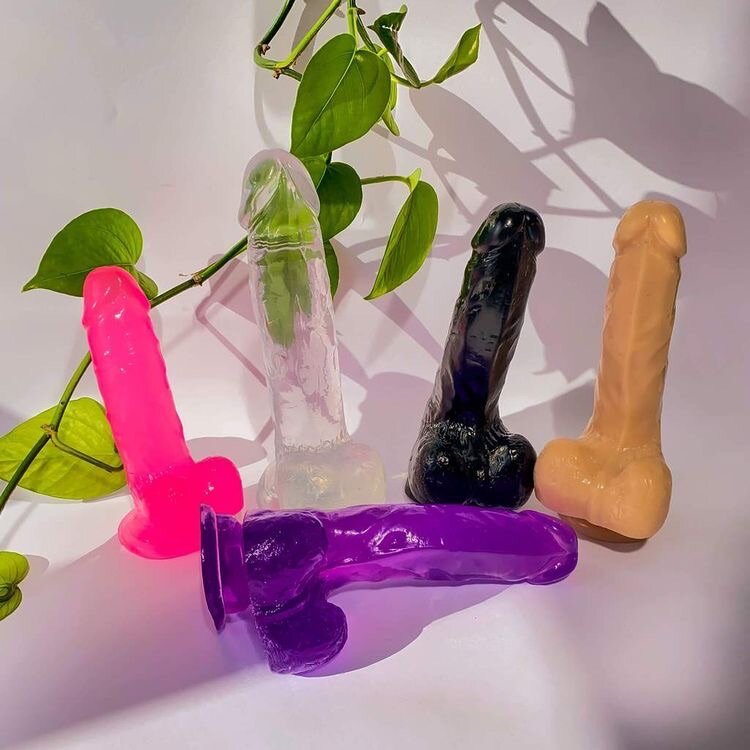 Soft silicon dildo