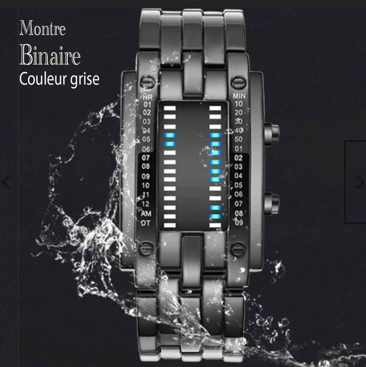 Montre à lecture linéaire