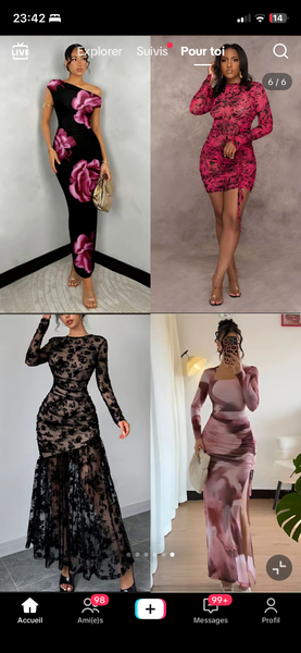 Robe longue florale élégante