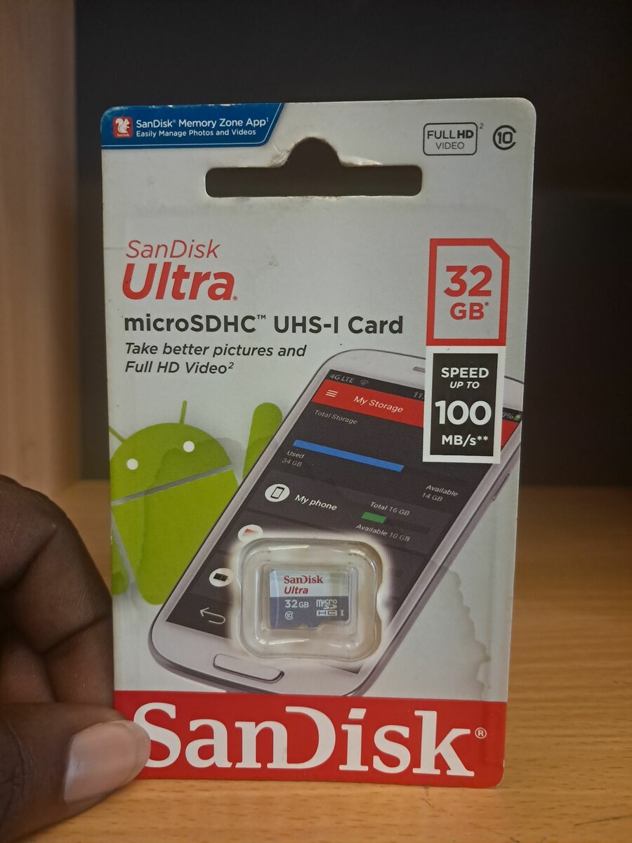 SanDisk ultra 32gb microSDHC UHD -I Card